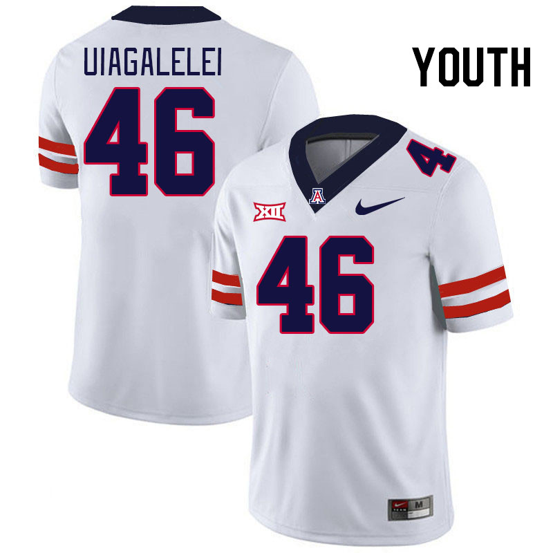 Youth #46 Ta'ita'i Uiagalelei Arizona Wildcats Big 12 Conference College Football Jerseys Stitched-W